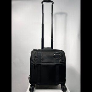 TUMI Merge Black 14-Inch Compact Briefcase Spinner Suitcase